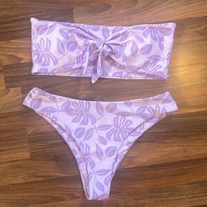 2 piece floral swim suit